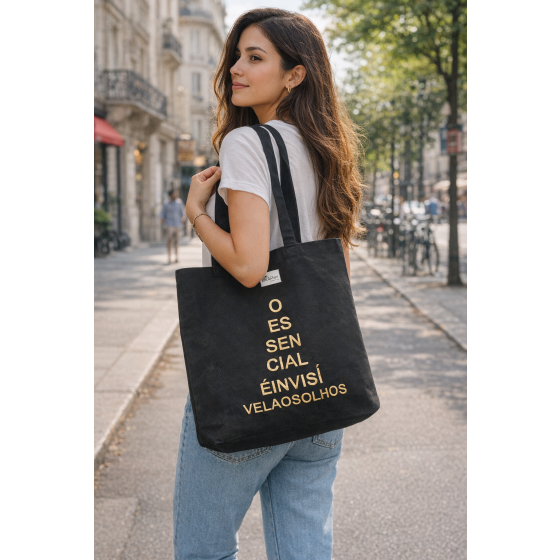 Saco de compras em algodão biológico (40 x 12 x 42 cm/20l)